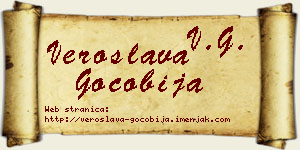 Veroslava Gočobija vizit kartica